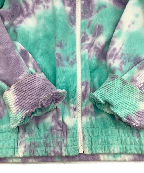 WIND AND SEA（ウィンダンシー）WIND AND SEA (ウィンダンシー) スウェットブルゾン グリーン×パープル サイズ:XLの古着・服飾アイテム