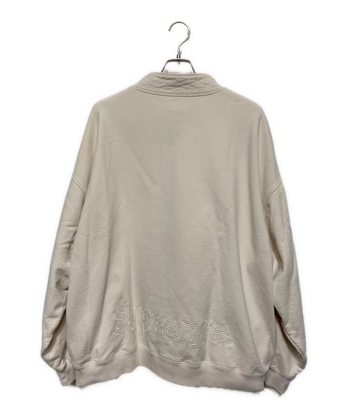 SUPREME（シュプリーム）SUPREME (シュプリーム) Washed Half Zip Pullover アイボリー×レッド サイズ:XXLの古着・服飾アイテム