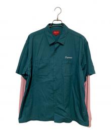 SUPREME（シュプリーム）の古着「Thermal Work Shirt」｜グリーン×ピンク