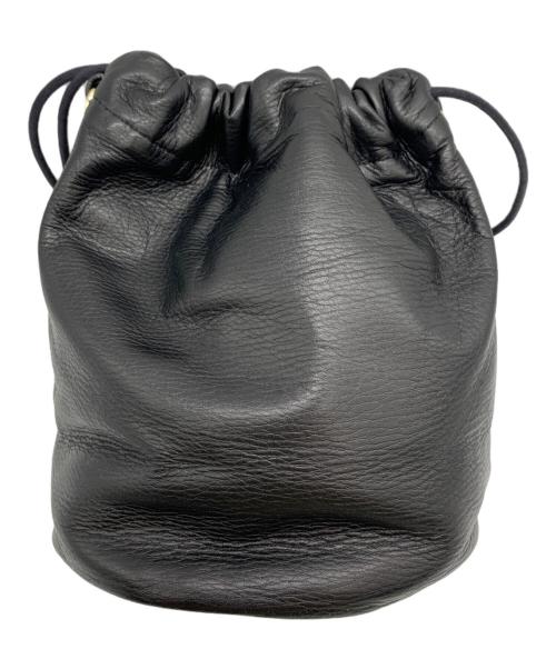 russet（ラシット）russet (ラシット) 巾着ポーチ ブラックの古着・服飾アイテム