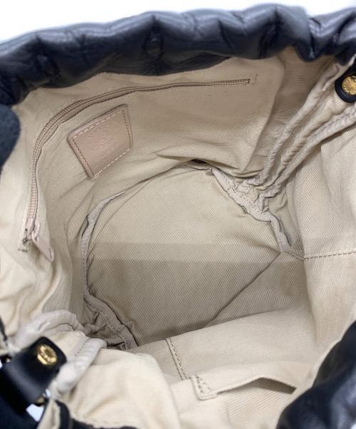 russet（ラシット）russet (ラシット) 巾着ポーチ ブラックの古着・服飾アイテム