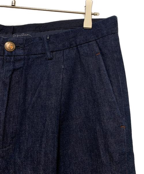 GIORGIO ARMANI（ジョルジョアルマーニ）GIORGIO ARMANI (ジョルジョアルマーニ) ワイドパンツ インディゴ サイズ:52の古着・服飾アイテム