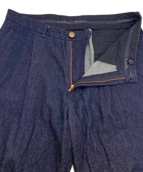 GIORGIO ARMANI（ジョルジョアルマーニ）GIORGIO ARMANI (ジョルジョアルマーニ) ワイドパンツ インディゴ サイズ:52の古着・服飾アイテム
