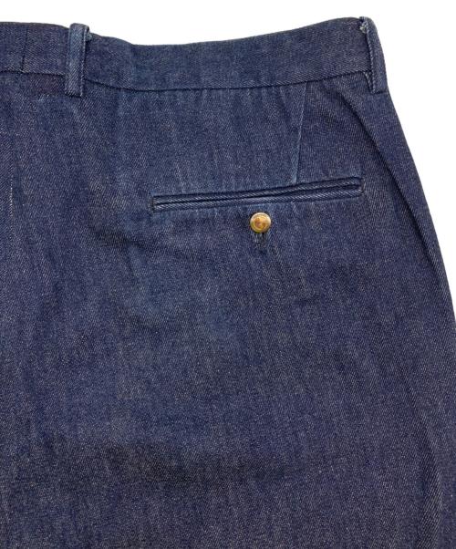 GIORGIO ARMANI（ジョルジョアルマーニ）GIORGIO ARMANI (ジョルジョアルマーニ) ワイドパンツ インディゴ サイズ:52の古着・服飾アイテム