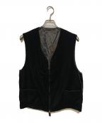 GIORGIO ARMANIジョルジョアルマーニ）の古着「ベロアベスト」｜カーキ