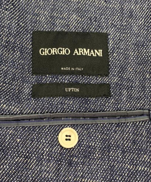 GIORGIO ARMANI（ジョルジョアルマーニ）GIORGIO ARMANI (ジョルジョアルマーニ) テーラードジャケット インディゴ サイズ:50の古着・服飾アイテム