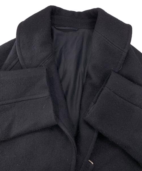 COMOLI（コモリ）COMOLI (コモリ) ウールショールカラーコート ネイビー サイズ:3の古着・服飾アイテム