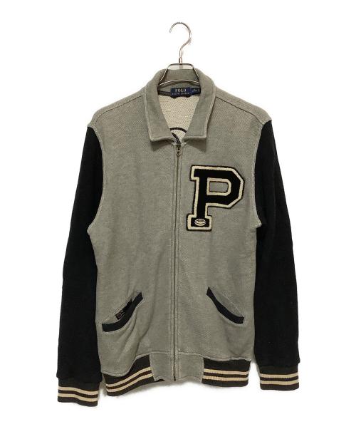 POLO RALPH LAUREN（ポロ・ラルフローレン）POLO RALPH LAUREN (ポロ・ラルフローレン) スタジャン グレー×ブラック サイズ:Mの古着・服飾アイテム
