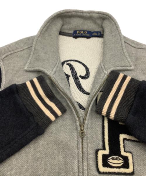 POLO RALPH LAUREN（ポロ・ラルフローレン）POLO RALPH LAUREN (ポロ・ラルフローレン) スタジャン グレー×ブラック サイズ:Mの古着・服飾アイテム