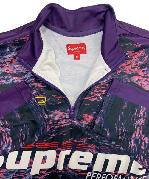 SUPREME（シュプリーム）Supreme (シュプリーム) Waves Zip Pullover パープル サイズ:Mの古着・服飾アイテム