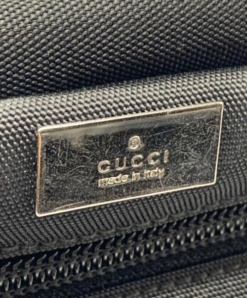 GUCCI（グッチ）GUCCI (グッチ) Clutch Bag Canvas Blackの古着・服飾アイテム