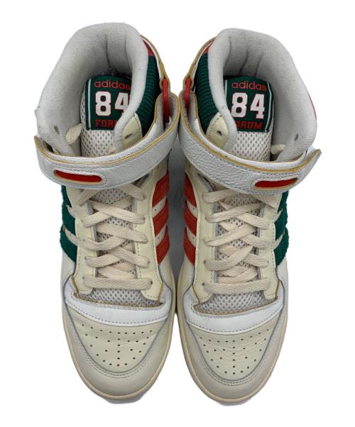 adidas（アディダス）adidas (アディダス) FORUM 84 HIGH ホワイト×グリーン サイズ:26の古着・服飾アイテム