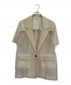 MAISON SPECIALメゾンスペシャル）の古着「シアーコンビジャケット」｜アイボリー