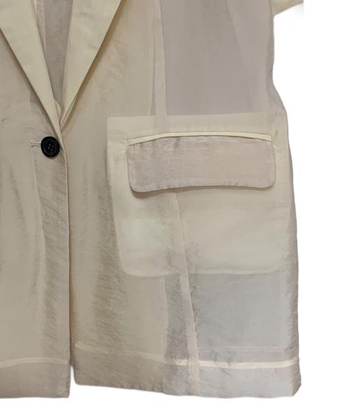 MAISON SPECIAL（メゾンスペシャル）MAISON SPECIAL (メゾンスペシャル) シアーコンビジャケット アイボリー サイズ:Fの古着・服飾アイテム