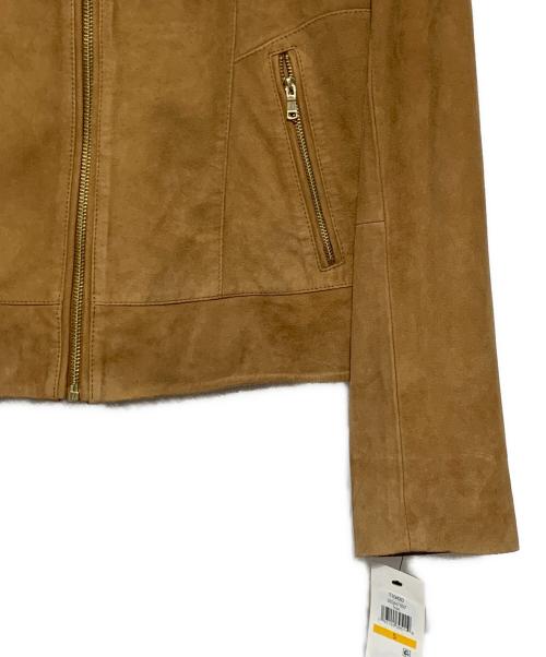COLE HAAN（コールハーン）COLE HAAN (コールハーン) スウェードレザー モト ジャケット ヘーゼルナッツ サイズ:S/P 未使用品の古着・服飾アイテム