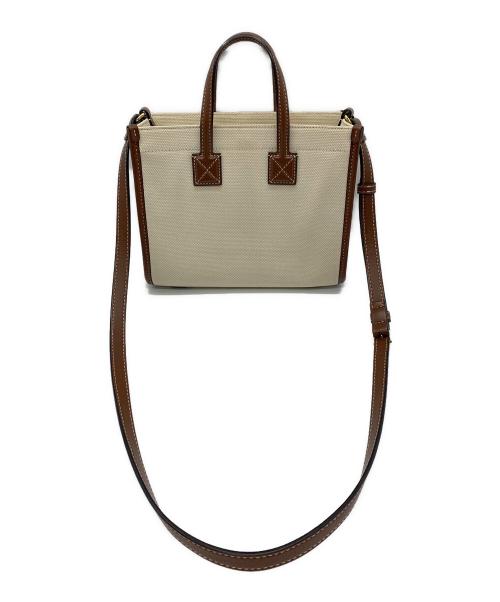 BURBERRY（バーバリー）BURBERRY (バーバリー) 2WAYバッグ ベージュ×ブラウンの古着・服飾アイテム