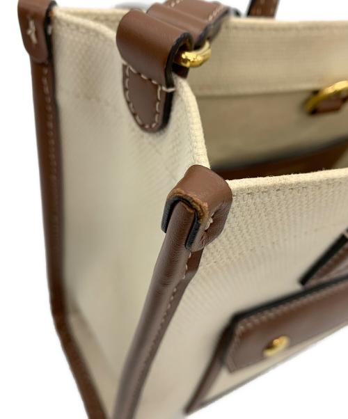 BURBERRY（バーバリー）BURBERRY (バーバリー) 2WAYバッグ ベージュ×ブラウンの古着・服飾アイテム