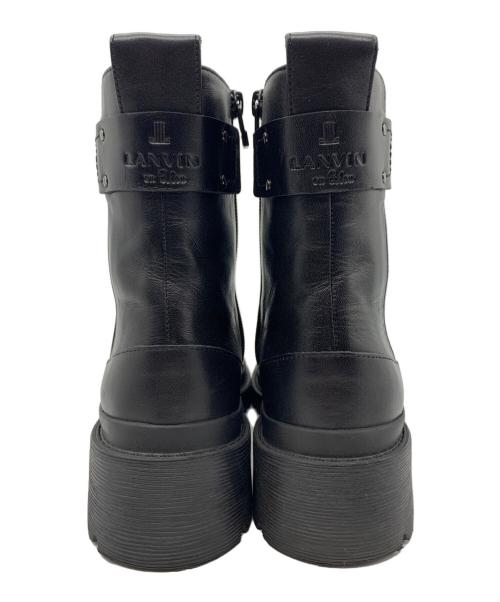 LANVIN en Bleu（ランバンオンブルー）LANVIN en Bleu (ランバンオンブルー) サイドゴアブーツ ブラック サイズ:22 1/2の古着・服飾アイテム