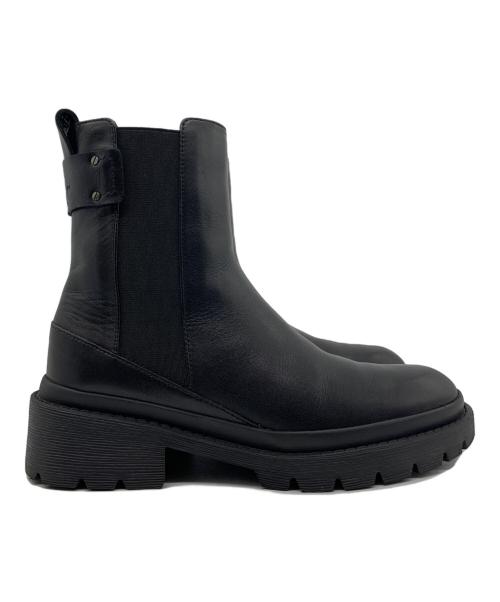 LANVIN en Bleu（ランバンオンブルー）LANVIN en Bleu (ランバンオンブルー) サイドゴアブーツ ブラック サイズ:22 1/2の古着・服飾アイテム