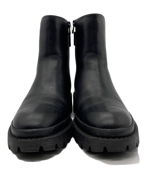 LANVIN en Bleu（ランバンオンブルー）LANVIN en Bleu (ランバンオンブルー) サイドゴアブーツ ブラック サイズ:22 1/2の古着・服飾アイテム