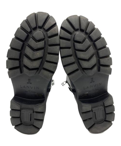 LANVIN en Bleu（ランバンオンブルー）LANVIN en Bleu (ランバンオンブルー) サイドゴアブーツ ブラック サイズ:22 1/2の古着・服飾アイテム