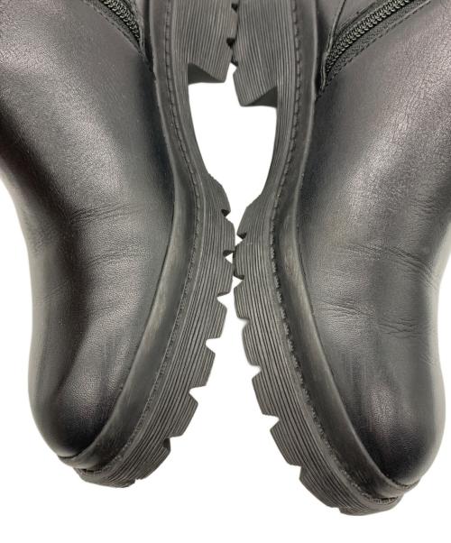 LANVIN en Bleu（ランバンオンブルー）LANVIN en Bleu (ランバンオンブルー) サイドゴアブーツ ブラック サイズ:22 1/2の古着・服飾アイテム