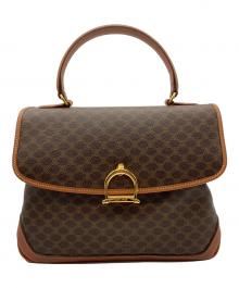 CELINE（セリーヌ）の古着「マカダム柄 ハンドバッグ」｜ブラウン