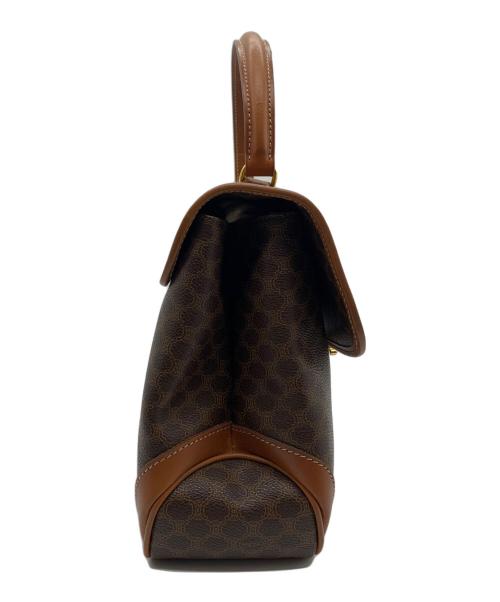 CELINE（セリーヌ）CELINE (セリーヌ) マカダム柄 ハンドバッグ ブラウンの古着・服飾アイテム