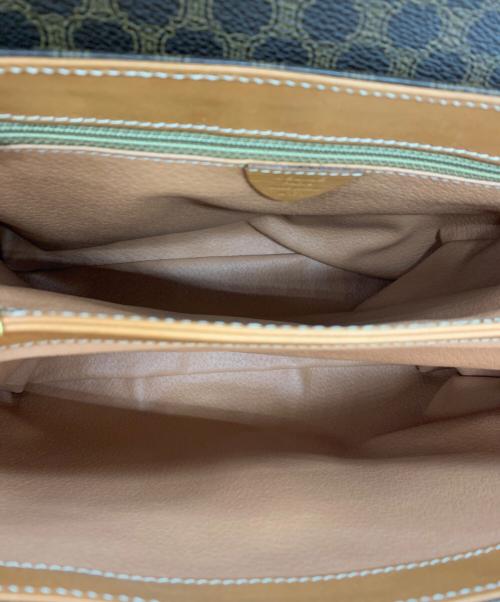 CELINE（セリーヌ）CELINE (セリーヌ) マカダム柄 ハンドバッグ ブラウンの古着・服飾アイテム