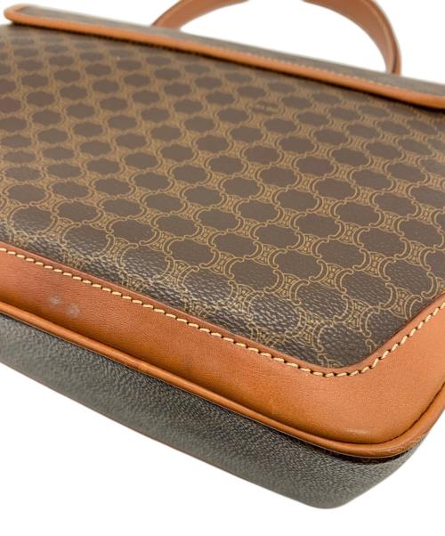 CELINE（セリーヌ）CELINE (セリーヌ) マカダム柄 ハンドバッグ ブラウンの古着・服飾アイテム