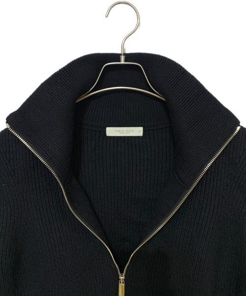 PUBLIC TOKYO（パブリックトウキョウ）PUBLIC TOKYO (パブリックトウキョウ) ドライバーズニット ブラック サイズ:1の古着・服飾アイテム