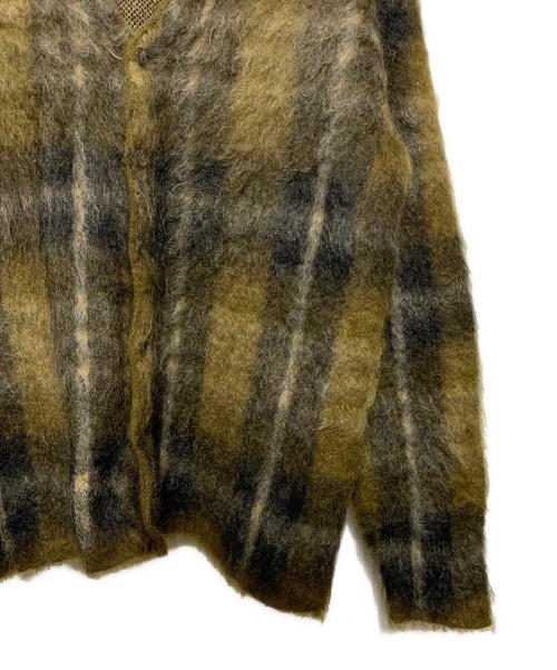 STEP AHEAD（ステップアヘッド）STEP AHEAD (ステップアヘッド) モヘアカーディガン ブラウン サイズ:Lの古着・服飾アイテム