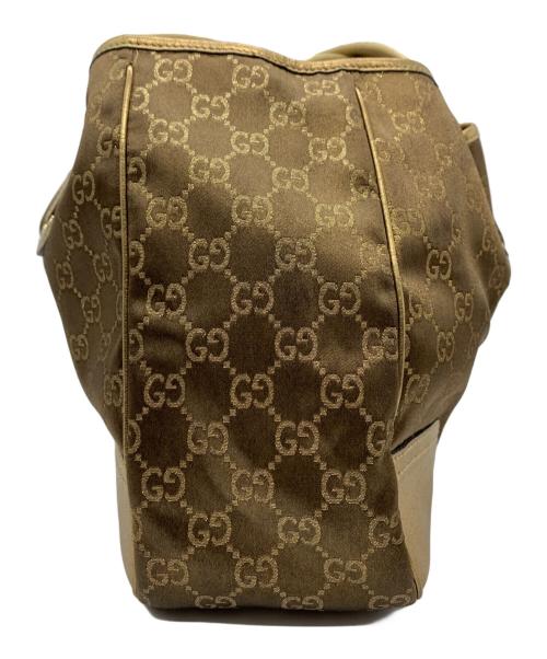 GUCCI（グッチ）GUCCI (グッチ) プリンシー トートバッグ ゴールド×ブラウンの古着・服飾アイテム