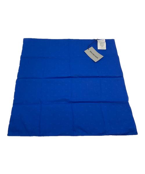 BALENCIAGA（バレンシアガ）BALENCIAGA (バレンシアガ) コットンチーフスカーフ ブルー 未使用品の古着・服飾アイテム