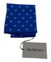 BALENCIAGA (バレンシアガ) コットンチーフスカーフ ブルー 未使用品：6000円