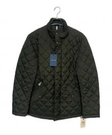 COLE HAAN（コールハーン）の古着「キルテッド バーン ジャケット」｜ダークグリーン