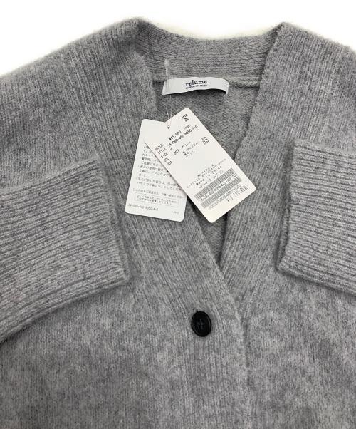 JOURNAL STANDARD relume（ジャーナルスタンダード レリューム）JOURNAL STANDARD relume (ジャーナルスタンダード レリューム) ヘアリーFURカーディガン グレー サイズ:F 未使用品の古着・服飾アイテム