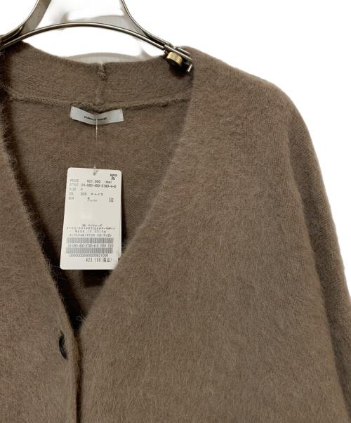 JOURNAL STANDARD（ジャーナルスタンダード）JOURNAL STANDARD (ジャーナルスタンダード) ALPACAMIXFUR Vカーディガン ブラウン サイズ:F 未使用品の古着・服飾アイテム
