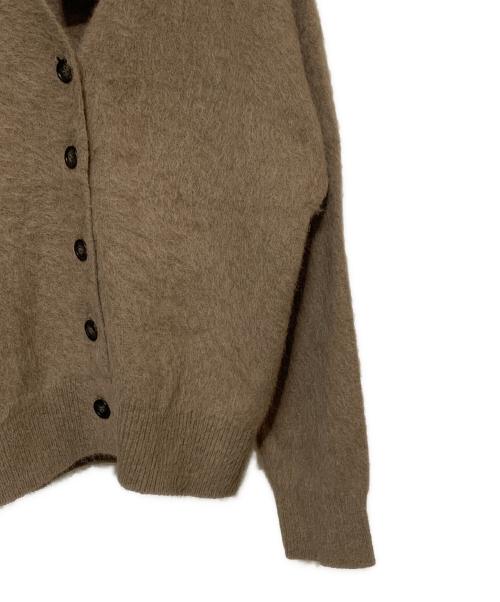 JOURNAL STANDARD（ジャーナルスタンダード）JOURNAL STANDARD (ジャーナルスタンダード) ALPACAMIXFUR Vカーディガン ブラウン サイズ:F 未使用品の古着・服飾アイテム