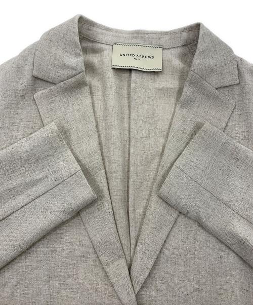 UNITED ARROWS TOKYO（ユナイテッドアローズトウキョウ）UNITED ARROWS TOKYO (ユナイテッドアローズトウキョウ) Spiree IAS テーラード ジャケット ベージュ サイズ:34 未使用品の古着・服飾アイテム