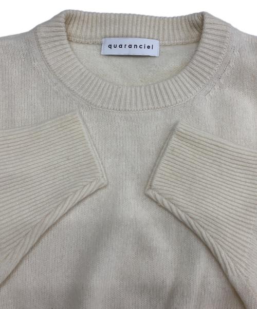 quaranciel（カランシエル）quaranciel (カランシエル) AQUA カシミヤ ミックス ドルマン ニット アイボリー サイズ:F 未使用品の古着・服飾アイテム