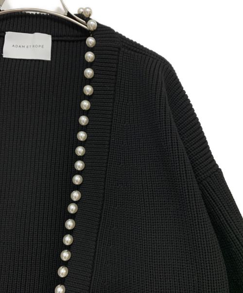 Adam et Rope（アダム エ ロペ）Adam et Rope (アダム エ ロペ) 厚手カーディガン ブラック サイズ:F 未使用品の古着・服飾アイテム