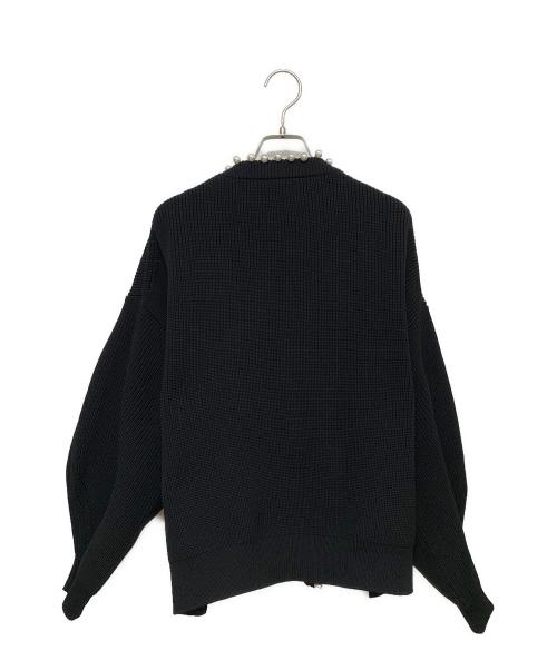 Adam et Rope（アダム エ ロペ）Adam et Rope (アダム エ ロペ) 厚手カーディガン ブラック サイズ:F 未使用品の古着・服飾アイテム