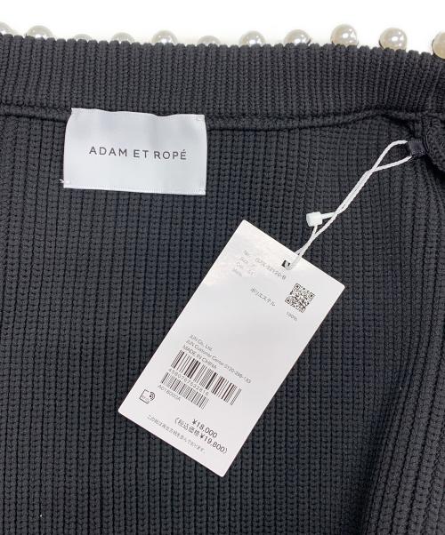 Adam et Rope（アダム エ ロペ）Adam et Rope (アダム エ ロペ) 厚手カーディガン ブラック サイズ:F 未使用品の古着・服飾アイテム