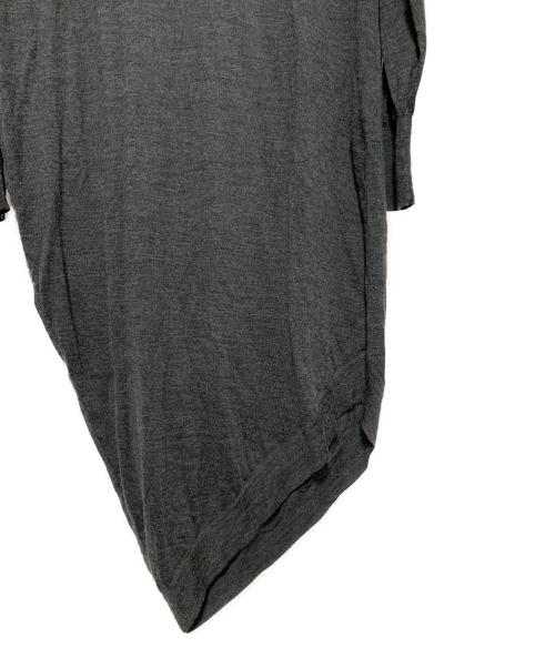 BALENCIAGA（バレンシアガ）BALENCIAGA (バレンシアガ) アシンメトリーニットワンピース グレー サイズ:34の古着・服飾アイテム