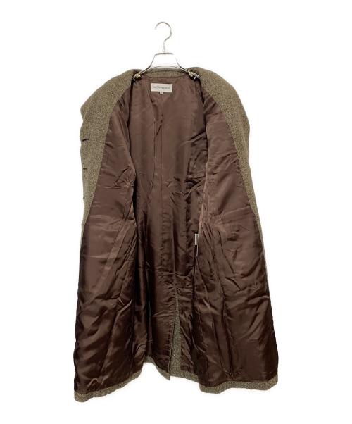 Yves Saint Laurent（イヴサンローラン）Yves Saint Laurent (イヴサンローラン) チェスターコート ブラウン サイズ:38の古着・服飾アイテム