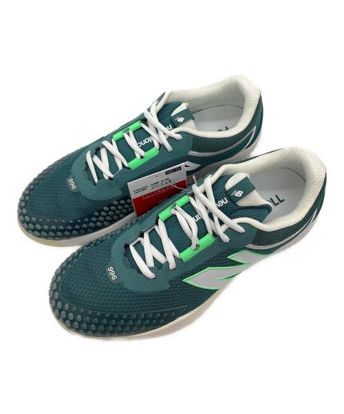 NEW BALANCE（ニューバランス）NEW BALANCE (ニューバランス) テニスシューズ グリーン サイズ:27 未使用品の古着・服飾アイテム
