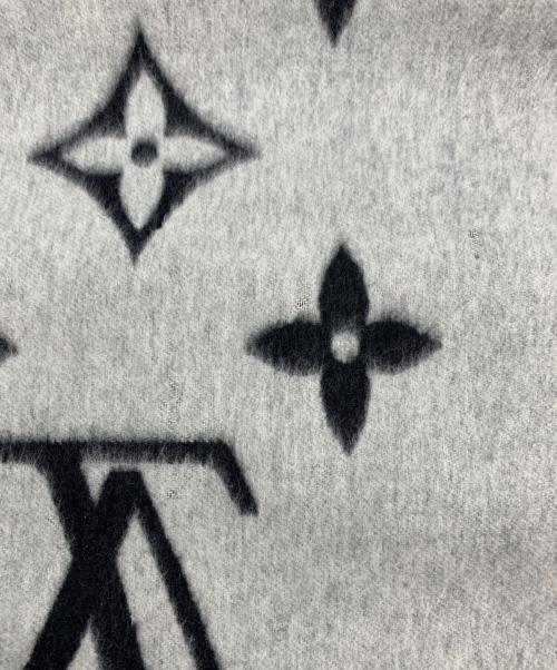 LOUIS VUITTON（ルイ ヴィトン）LOUIS VUITTON (ルイ ヴィトン) エシャルプ レイキャビック グレー×ブラックの古着・服飾アイテム