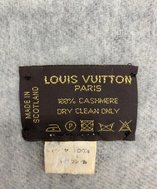 LOUIS VUITTON（ルイ ヴィトン）LOUIS VUITTON (ルイ ヴィトン) エシャルプ レイキャビック グレー×ブラックの古着・服飾アイテム