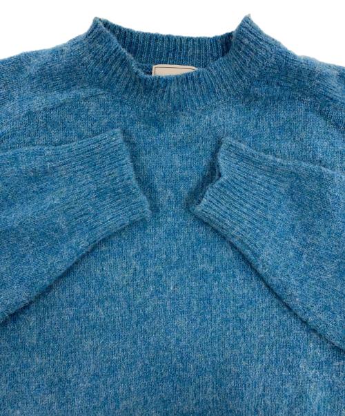 EVCON（エビコン）EVCON (エビコン) Jamieson's of Shetland (ジャミーソンズオブシェトランド) JAMIESON'S CREW NECK KNIT ブルー サイズ:3の古着・服飾アイテム